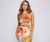 Haut court tie-dye Golden Hour